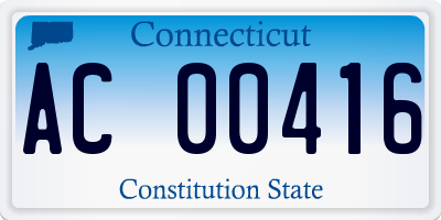 CT license plate AC00416