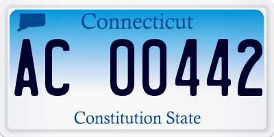 CT license plate AC00442