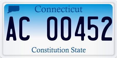 CT license plate AC00452