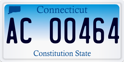CT license plate AC00464