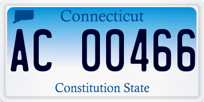CT license plate AC00466