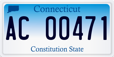 CT license plate AC00471