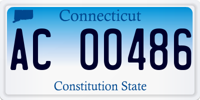 CT license plate AC00486