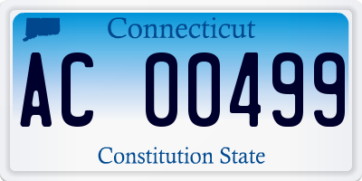 CT license plate AC00499
