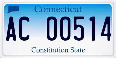 CT license plate AC00514
