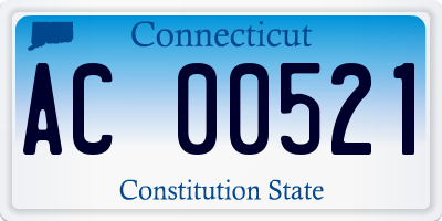 CT license plate AC00521