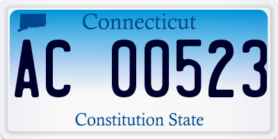 CT license plate AC00523
