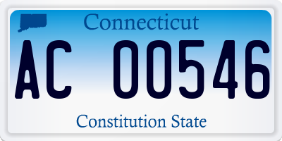 CT license plate AC00546