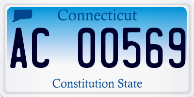 CT license plate AC00569