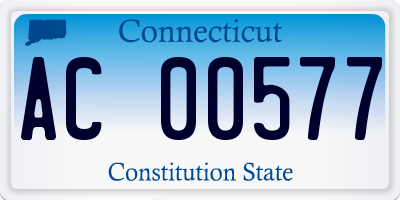 CT license plate AC00577