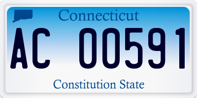 CT license plate AC00591