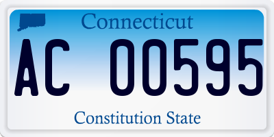 CT license plate AC00595