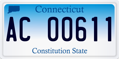 CT license plate AC00611