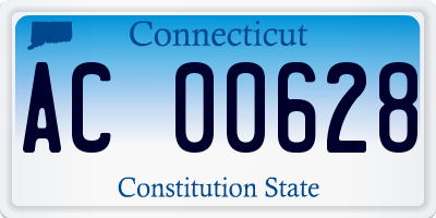 CT license plate AC00628