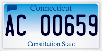 CT license plate AC00659