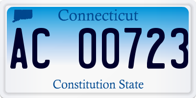 CT license plate AC00723