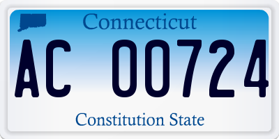 CT license plate AC00724