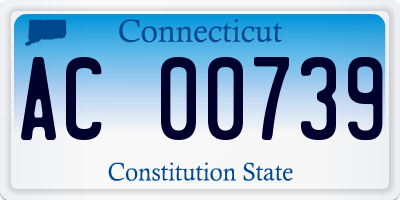 CT license plate AC00739