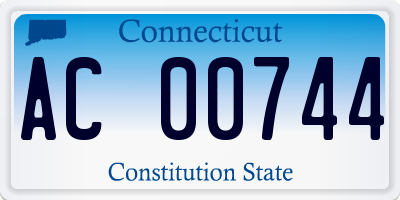 CT license plate AC00744