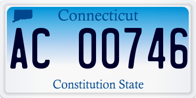 CT license plate AC00746