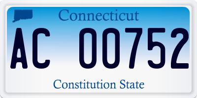 CT license plate AC00752