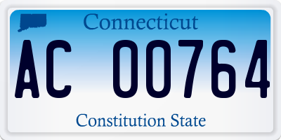 CT license plate AC00764