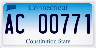 CT license plate AC00771