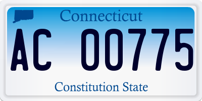 CT license plate AC00775