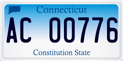 CT license plate AC00776