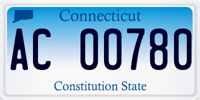 CT license plate AC00780