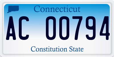 CT license plate AC00794