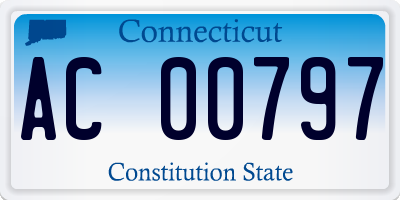 CT license plate AC00797