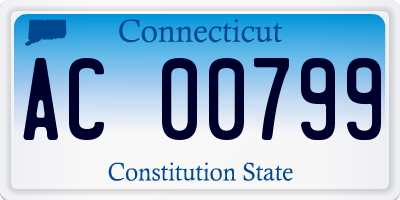 CT license plate AC00799