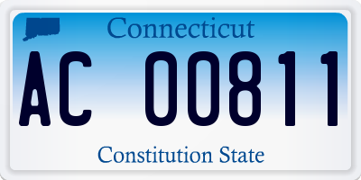 CT license plate AC00811