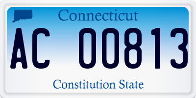 CT license plate AC00813