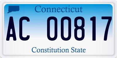 CT license plate AC00817