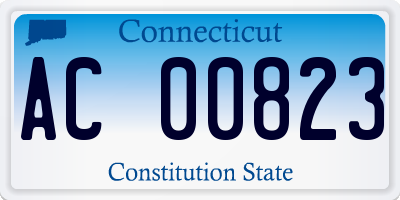 CT license plate AC00823