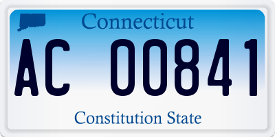 CT license plate AC00841