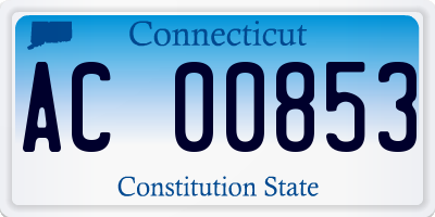 CT license plate AC00853