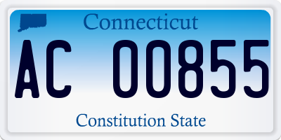 CT license plate AC00855