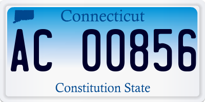 CT license plate AC00856