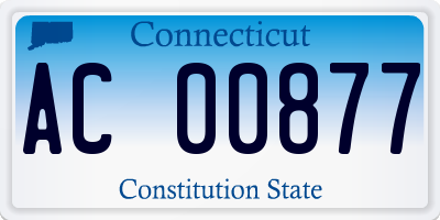 CT license plate AC00877