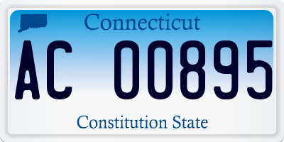 CT license plate AC00895