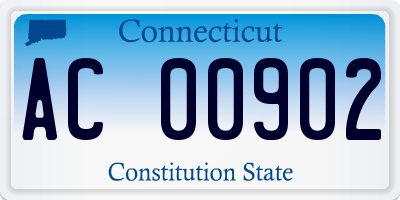 CT license plate AC00902