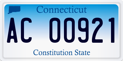 CT license plate AC00921