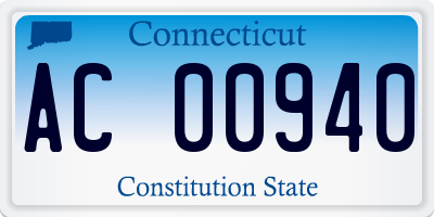 CT license plate AC00940