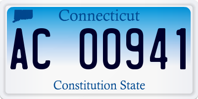 CT license plate AC00941