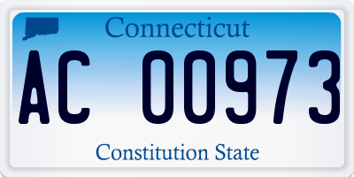 CT license plate AC00973