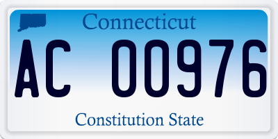 CT license plate AC00976