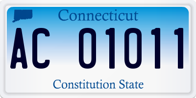 CT license plate AC01011